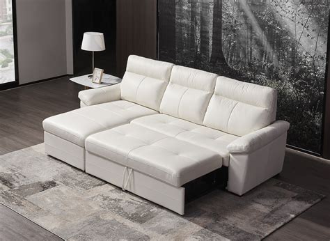 Leather Sectional Sofabed